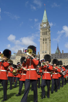 Ceremonial Guard Band on Parliament Hill 